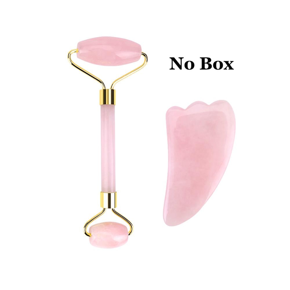 Rose Quartz Jade Roller and Gua Sha